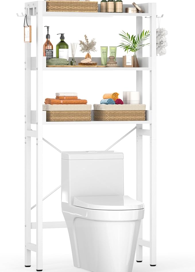 Ecoprsio Over-The-Toilet Storage Rack, 3-Tier Bathroom Organizer Shelf Over by Ecoprsio