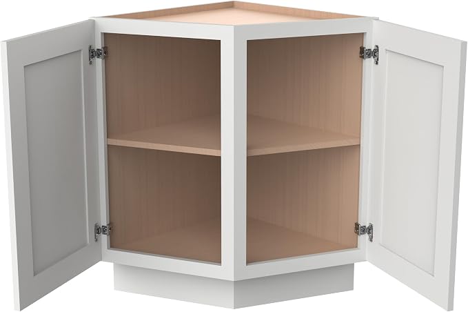 Corner Cabinet for Kitchen Bathroom, Solid Wood Frame - Image 3