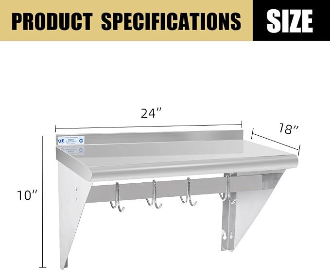 Hally Stainless Steel Shelf - Image 3