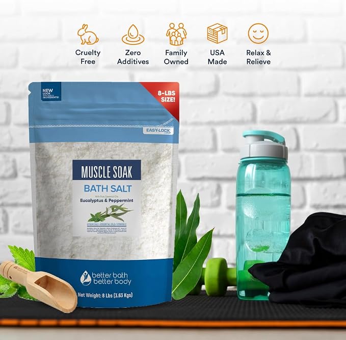 Muscle Soak Bath Salt 128 Ounces Epsom Salt - Image 3