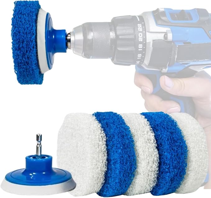 RotoScrub 7 Pack Multi-Purpose Drill Brush Kit by RotoScrub