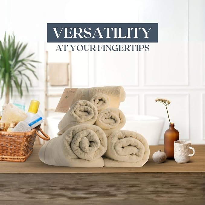 Egyptian Cotton Bathroom Towel Set - Image 4