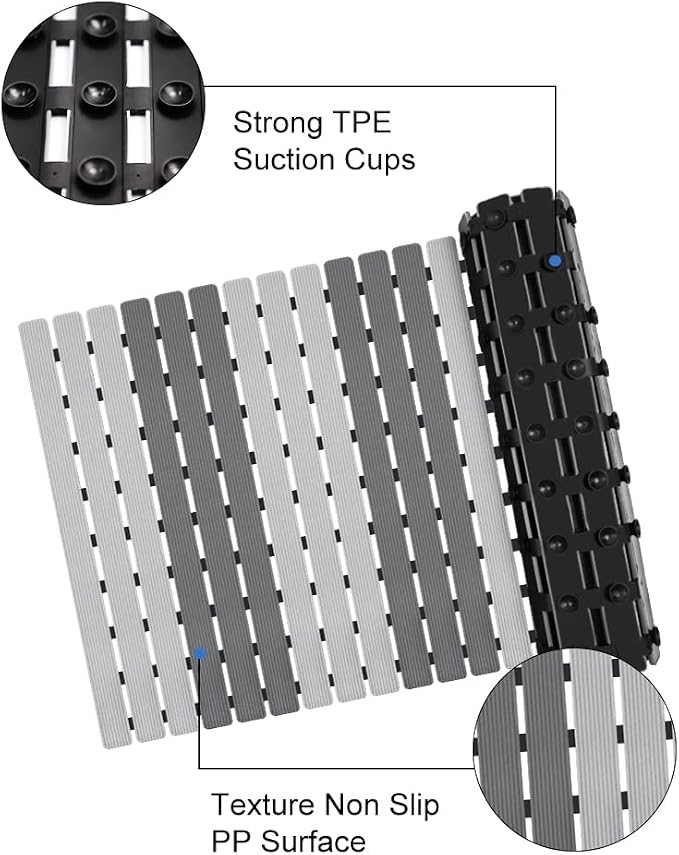 MBOSS Shower Mat Non Slip Bathtub Mats - Image 3