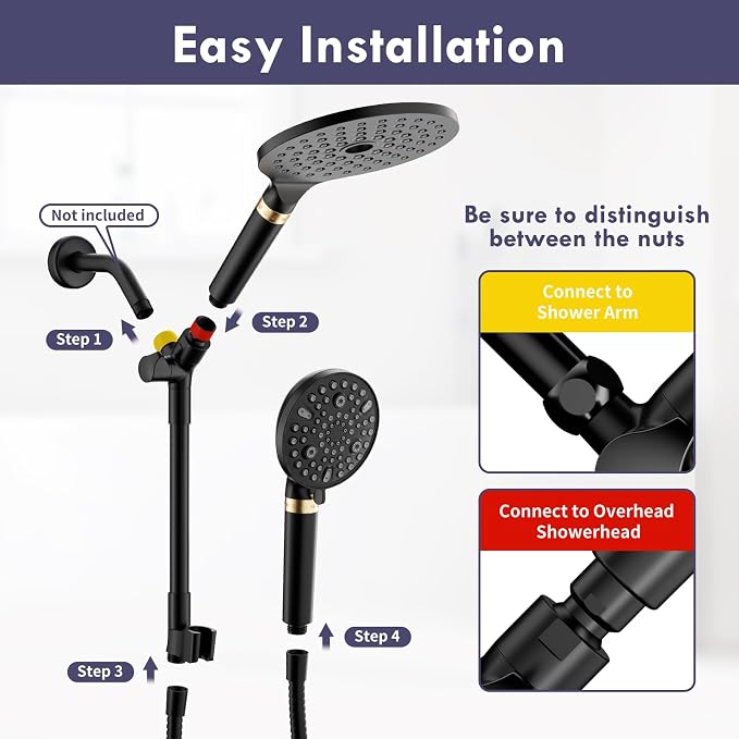 HOWUWEY Filtered Dual Shower Head - Image 7