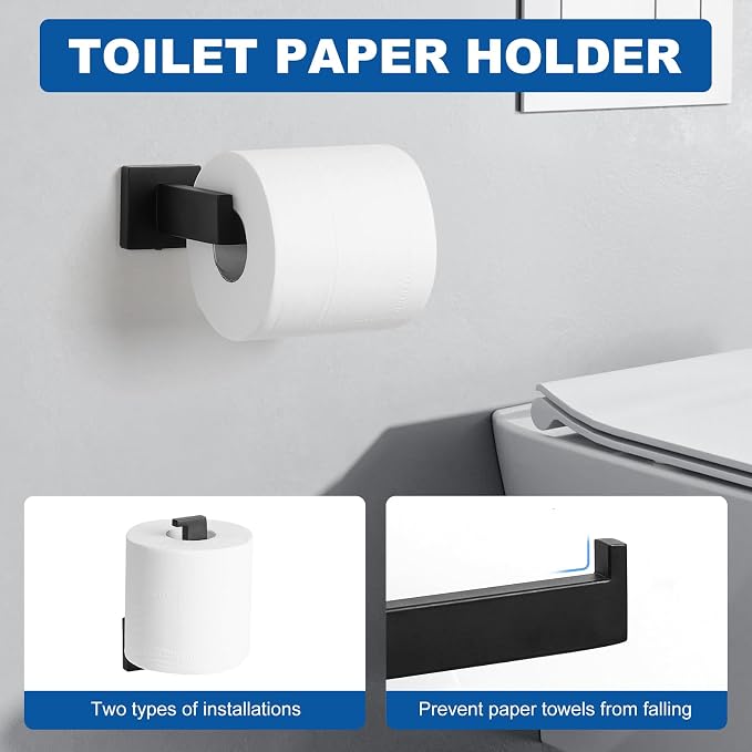 Cilee 10-Pieces Bathroom Hardware Set - Image 5