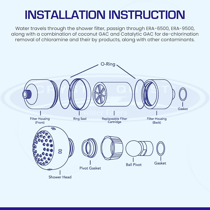 Crystal Quest Shower Filter without Shower Head - Image 6