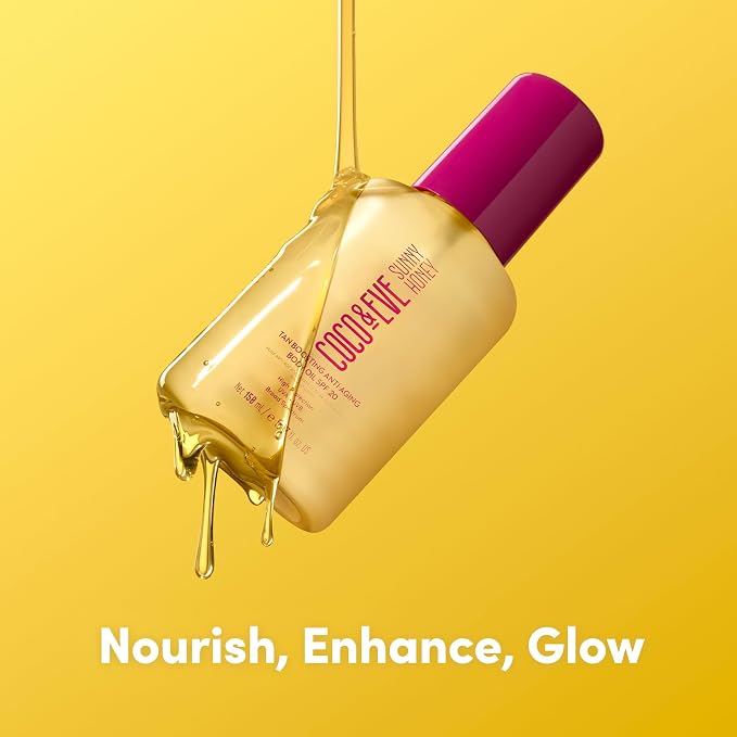 Coco & Eve Tan Boosting Anti-Aging Body Oil SPF20 - Image 2