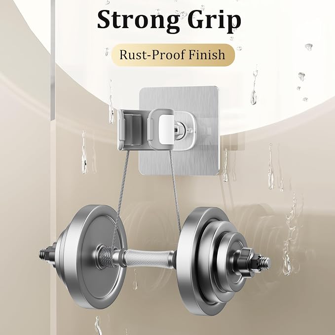 Adjustable Wall Mounted Shower Head Holder, Strong Adhesive & Drilling 2 - Image 7