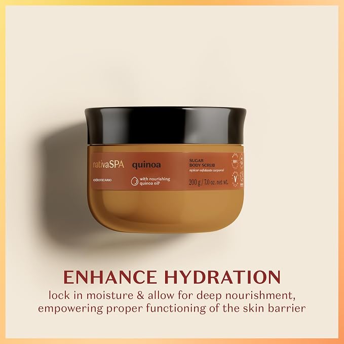 Nativa SPA by O Boticário Quinoa Sugar Body Scrub, Gentle Exfoliation & Skin - Image 2