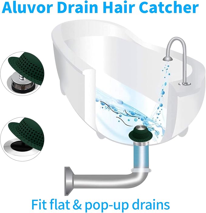Shower Drain Hair Catcher Bathtub Drain Cover Shower Protector - Image 3