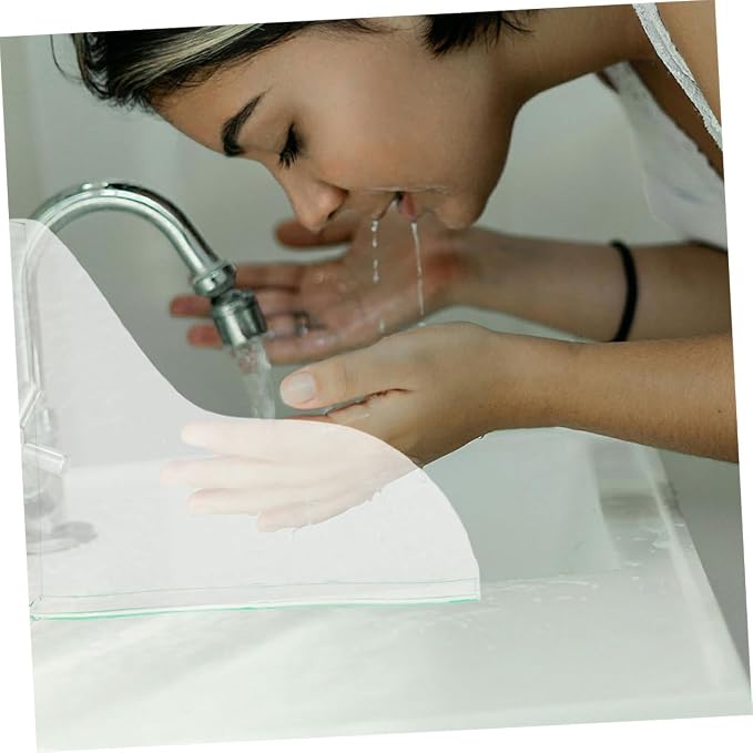 2pcs Kitchen Sink Splash Guard Elegant Acrylic -Splashing Barrier - Image 5