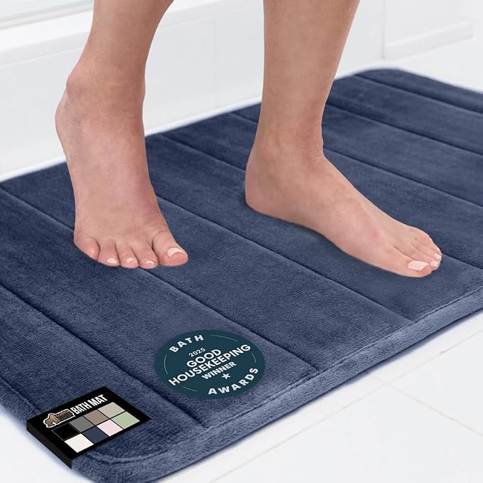 GORILLA GRIP Memory Foam Bath Mat, Soft Absorbent US Designed Bathroom Rug by GorillaGrip