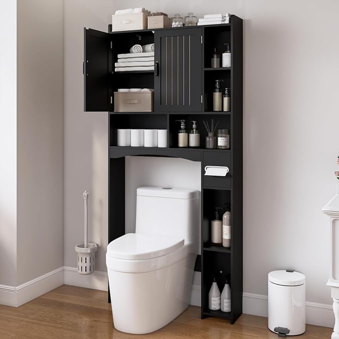 Over The Toilet Storage Cabinet, Over Toilet Bathroom Organizer, Bathroom - Image 5