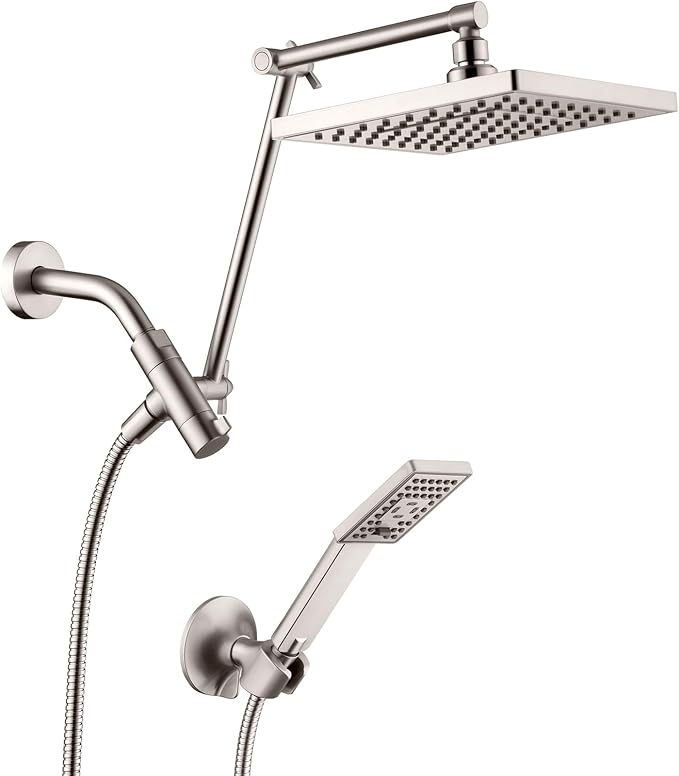 BRIGHT SHOWERS High Pressure Rain Shower Head Combo by BRIGHTSHOWERS
