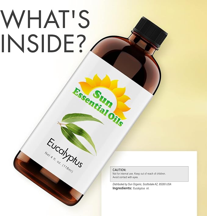 Sun Essentials Oils - 4 oz Eucalyptus Essential Oil - Image 2