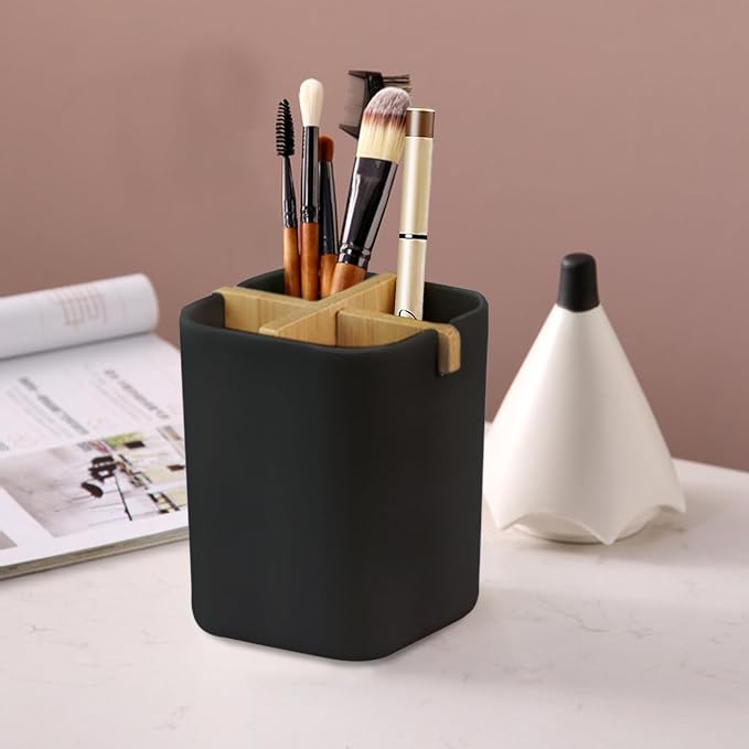 Aoheuo Bamboo-Toothbrush Holders-Multifunctional-Electric Toothbrush-Storage - Image 4