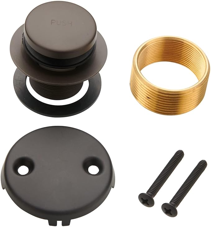 Bronze Tip Toe Bathtub Tub Drain Conversion Kit Assembly, Wellup Tub Drain Trim by WELLUP