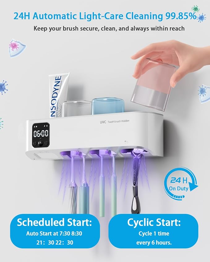 Toothbrush Holders Wall Mounted - Image 2