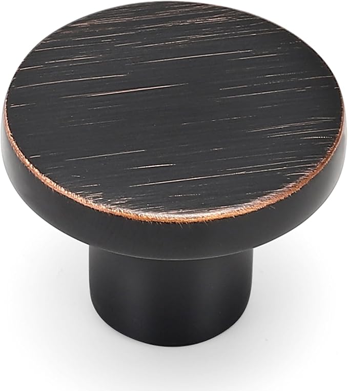 Ravinte 10 Pack Cabinet Knobs Oil Rubbed Bronze Kitchen Cabinet Knobs Round by Ravinte