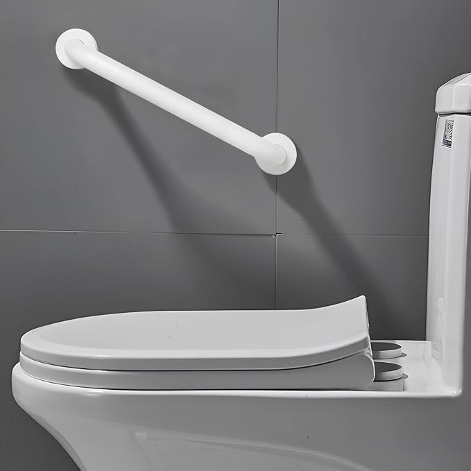 Shower Grab Bar, 2 Pack 12 Inch White Bathroom Grab Bar, 1.25" Diameter 304 - Image 7