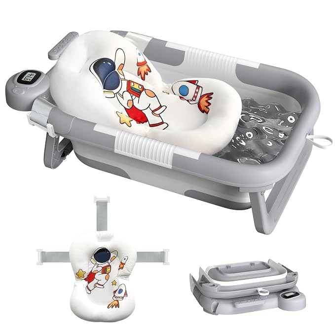 Collapsible Baby Bathtub for Newborn to Toddler, Portable Baby Bath Tub for by Unknown