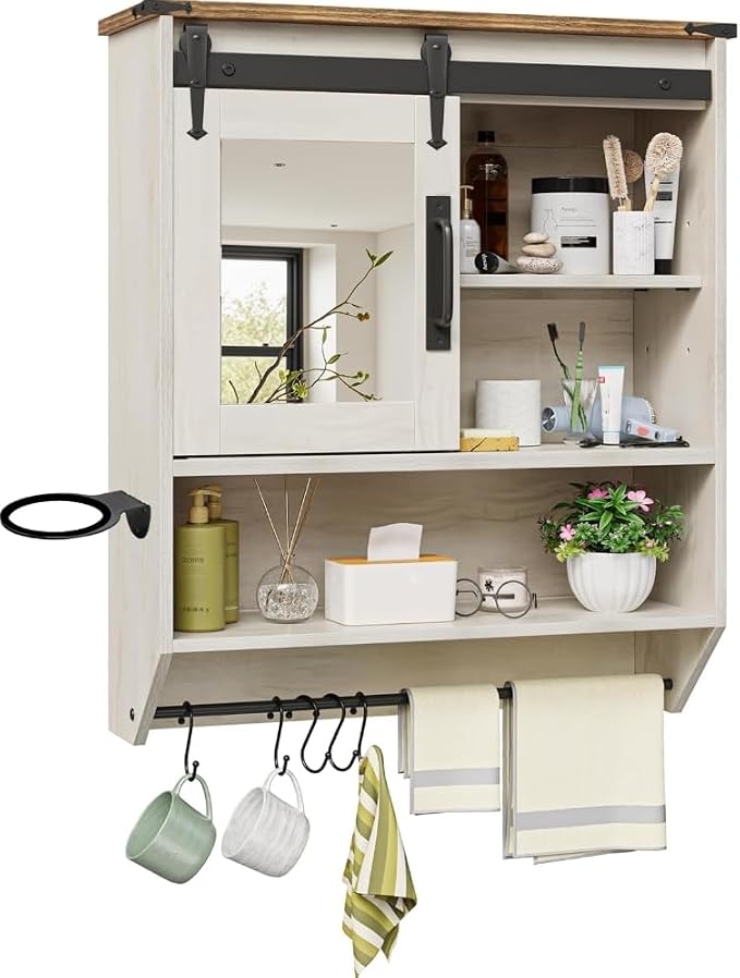 White Bathroom Wall Cabinet - Image 3
