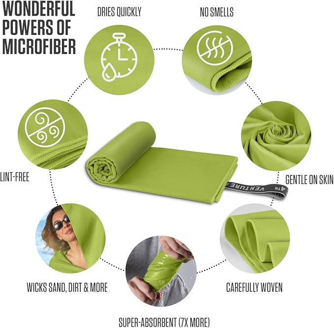 VENTURE 4TH Quick Dry Towel. Microfiber Travel Towel Ideal - Image 3