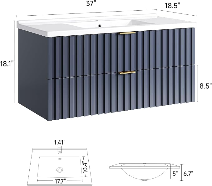 ONBRILL 36 Inch Bathroom Vanity - Image 2