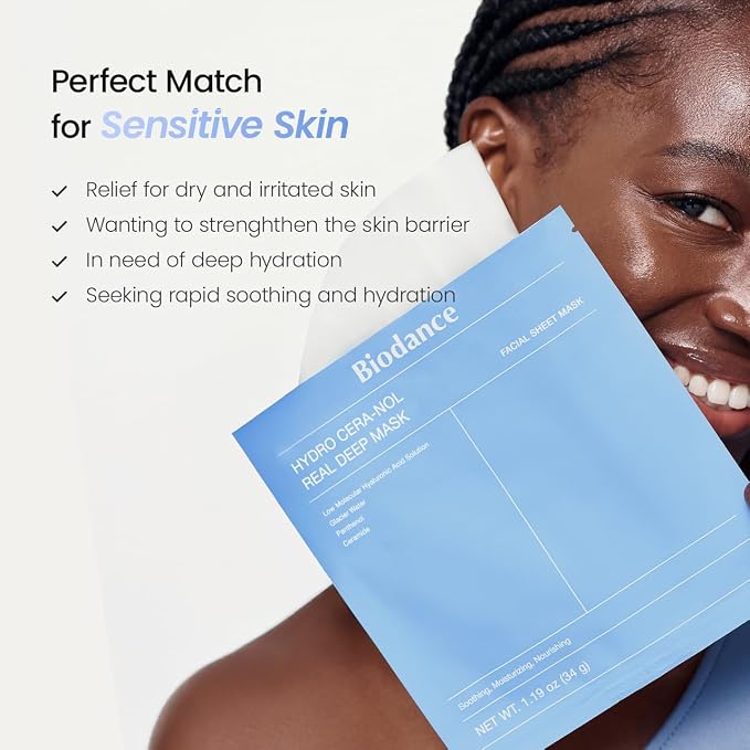 BIODANCE Hydro Cera-nol Real Deep Mask, Overnight Hydrogel Mask, Hydrating - Image 6