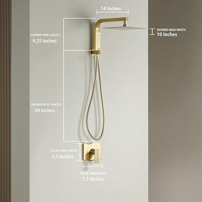 Brushed Gold Shower System - Image 6