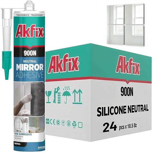 Akfix 900N Clear 100% Silicone Adhesive by Akfix