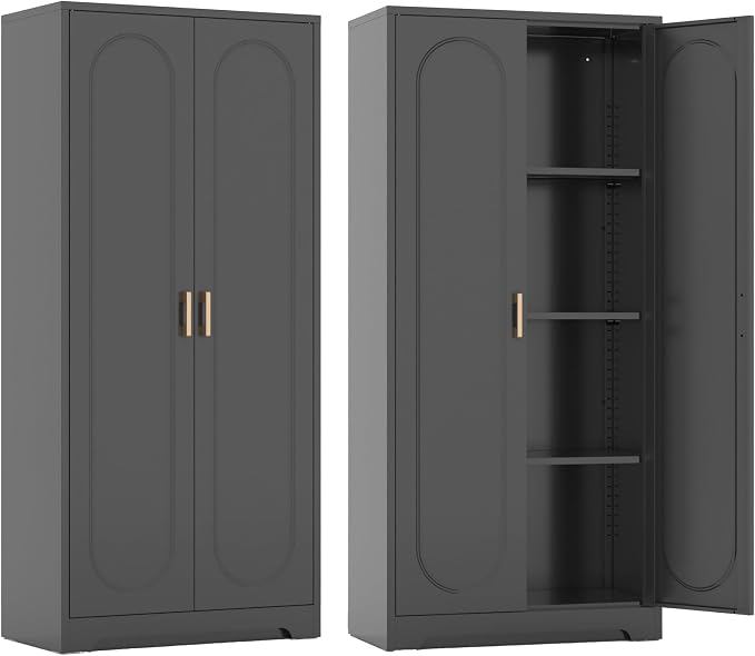 Metal Kitchen Storage Cabinets, 60”Pantry Cabinet by Steeloong