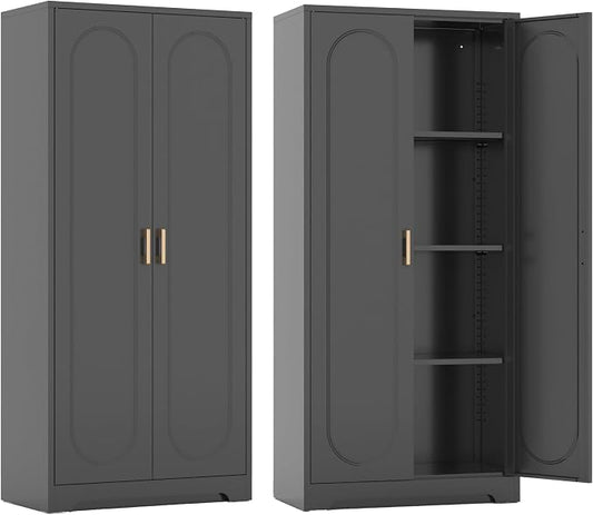 Metal Kitchen Storage Cabinets, 60”Pantry Cabinet by Steeloong