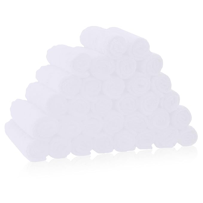32 Pack Baby Washcloths by BAMBOO+QUEEN