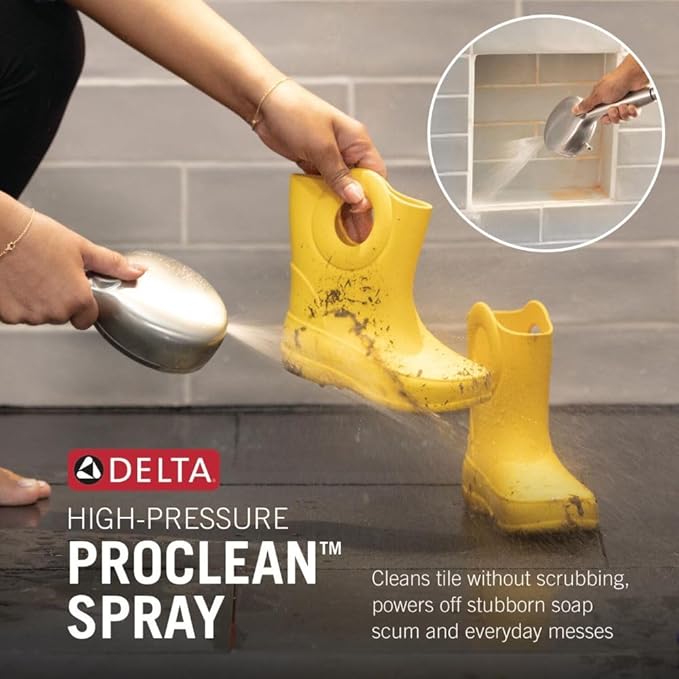 Delta 5-Setting HydroRain 2-in-1 Dual Shower Head - Image 3