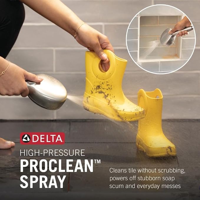 Delta 5-Setting HydroRain 2-in-1 Dual Shower Head - Image 3