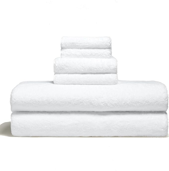 Italic Ultraplush Luxe 6 Piece Towel Set – 2 Bath Sheets, 2 Hand Towels by Italic