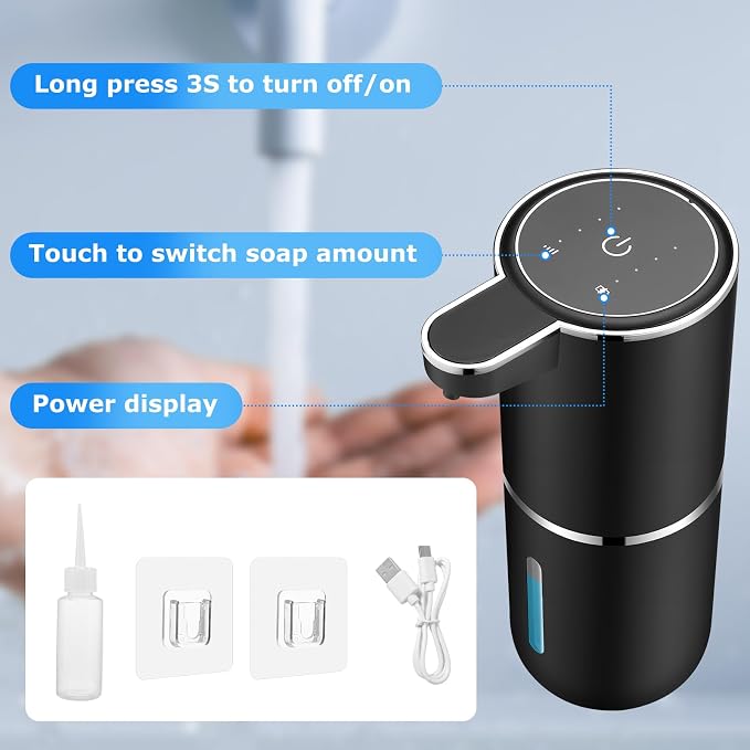 Automatic Soap Dispenser, Automatic Liquid Soap Dispenser Touchless, - Image 3