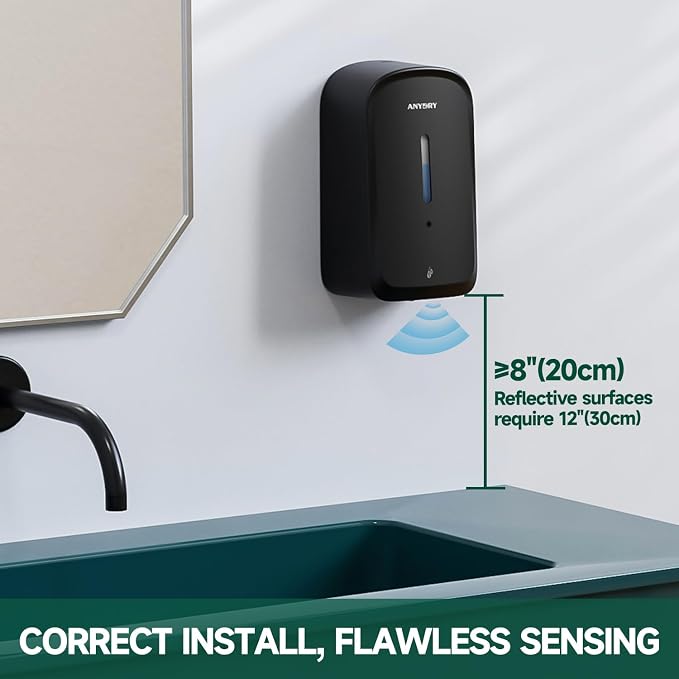 Commercial Automatic Soap Dispenser Large 34oz/1000ml Capacity Wall-Mounted - Image 2