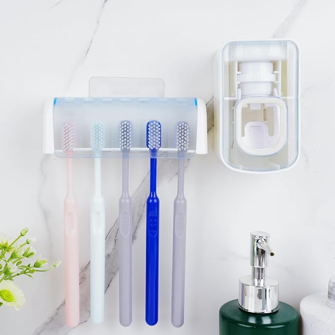 5 Slots Wall Mount Toothbrush Holder - Image 3