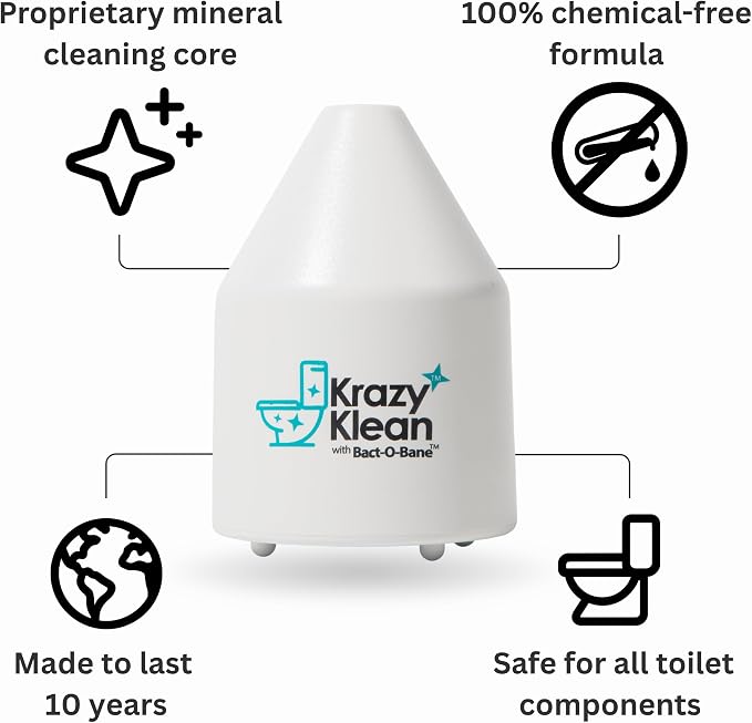 Krazy Klean Pro Toilet Cleaner, Household Cleaning Solution, Natural Long - Image 3
