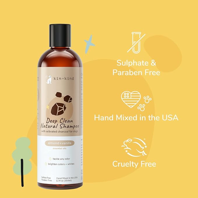 kin+kind Dog Shampoo with Activated Charcoal - Image 4