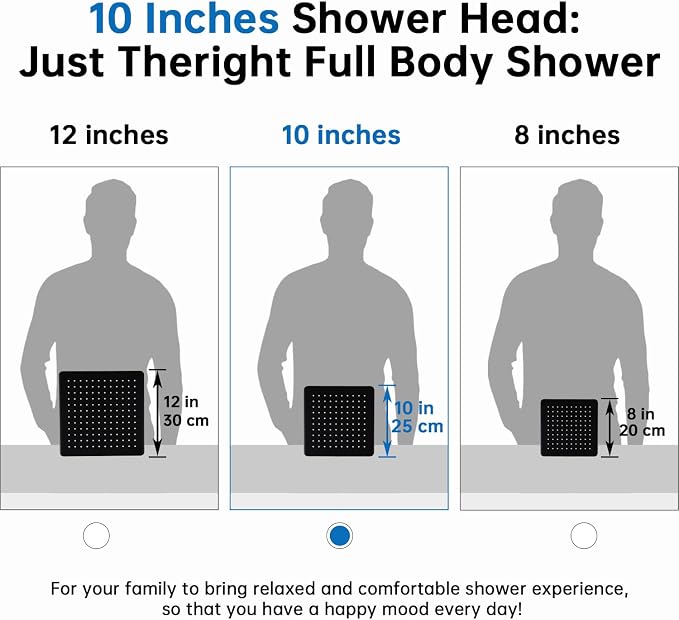 G-Promise All Metal 10 Inches Rain Shower Head - Image 6