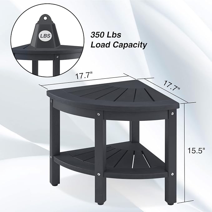 Shower Stool for Inside Shower, Corner Shower Stool, Shower Bench Seat - Image 7