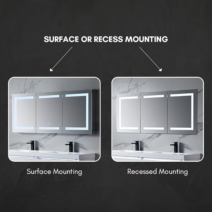 Blossom 60x26 LED Medicine Cabinet Mirror - Image 5
