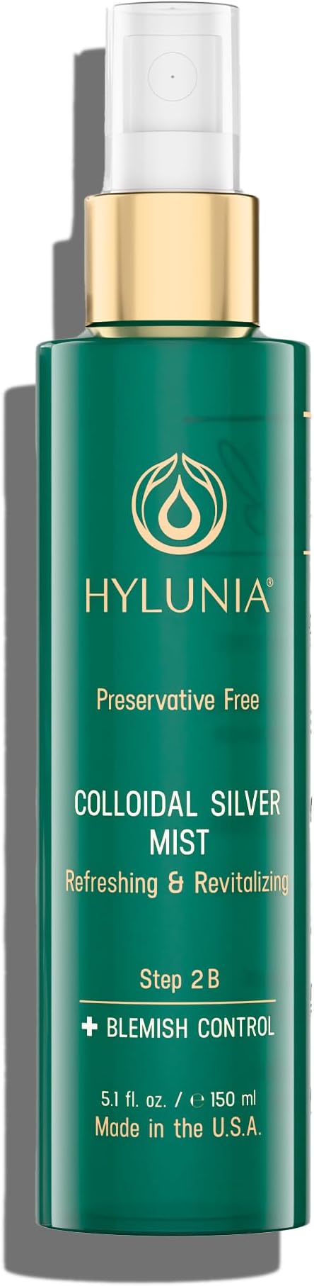 Hylunia Colloidal Silver Mist Toner 5.1 fl. oz. – Hydrating Versatile Toner by HyluniaSkinCare