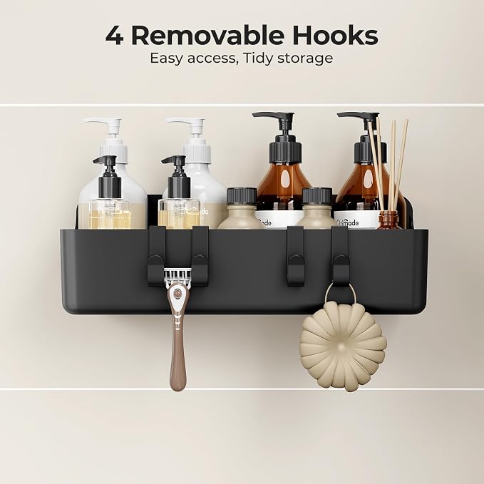 Orimade Shower Caddy 4-Pack, No-Drill Adhesive Shelves - Image 9