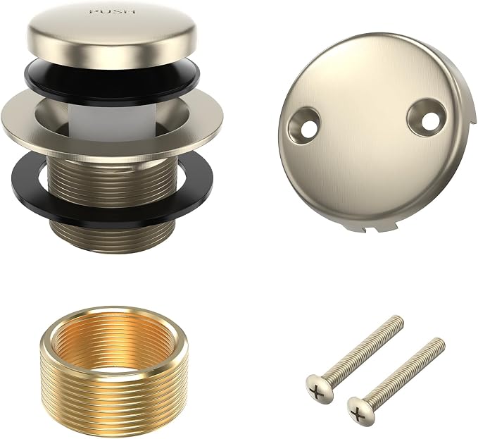 All Metal Tip-Toe Bathtub Drain Kit by Citymoor