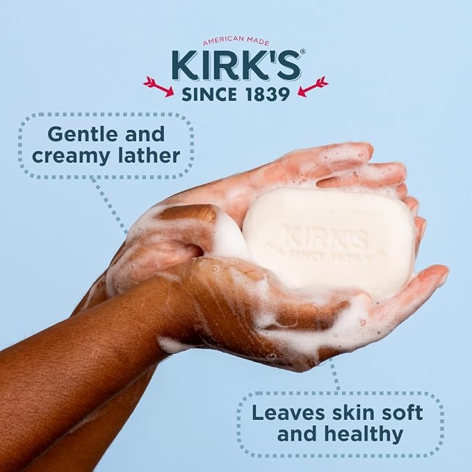 Kirk's Castile Bar Soap for Men, Women & Children - Image 6