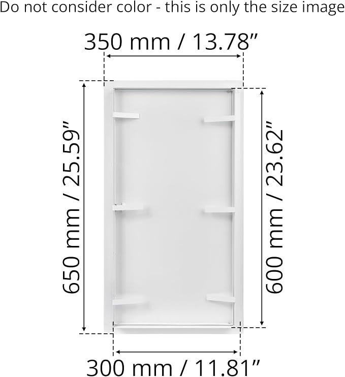 12x24 Inch White Access Panel – Metal Rectangular Wall & Ceiling Access Door - Image 3
